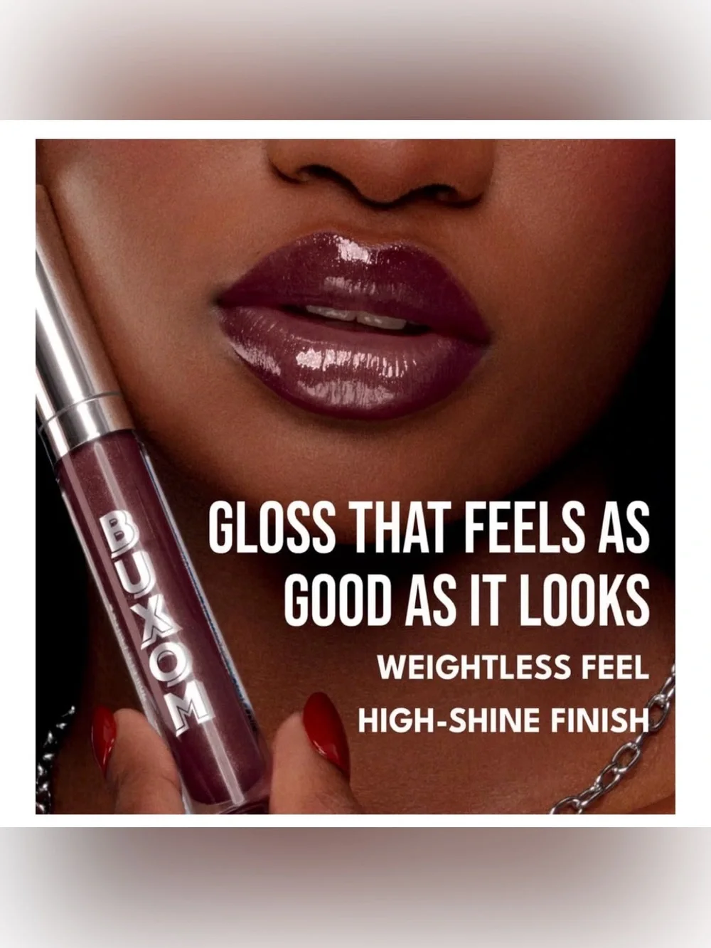 NIB Buxom Full-On Plumping Lip Polish Gloss in Sugar